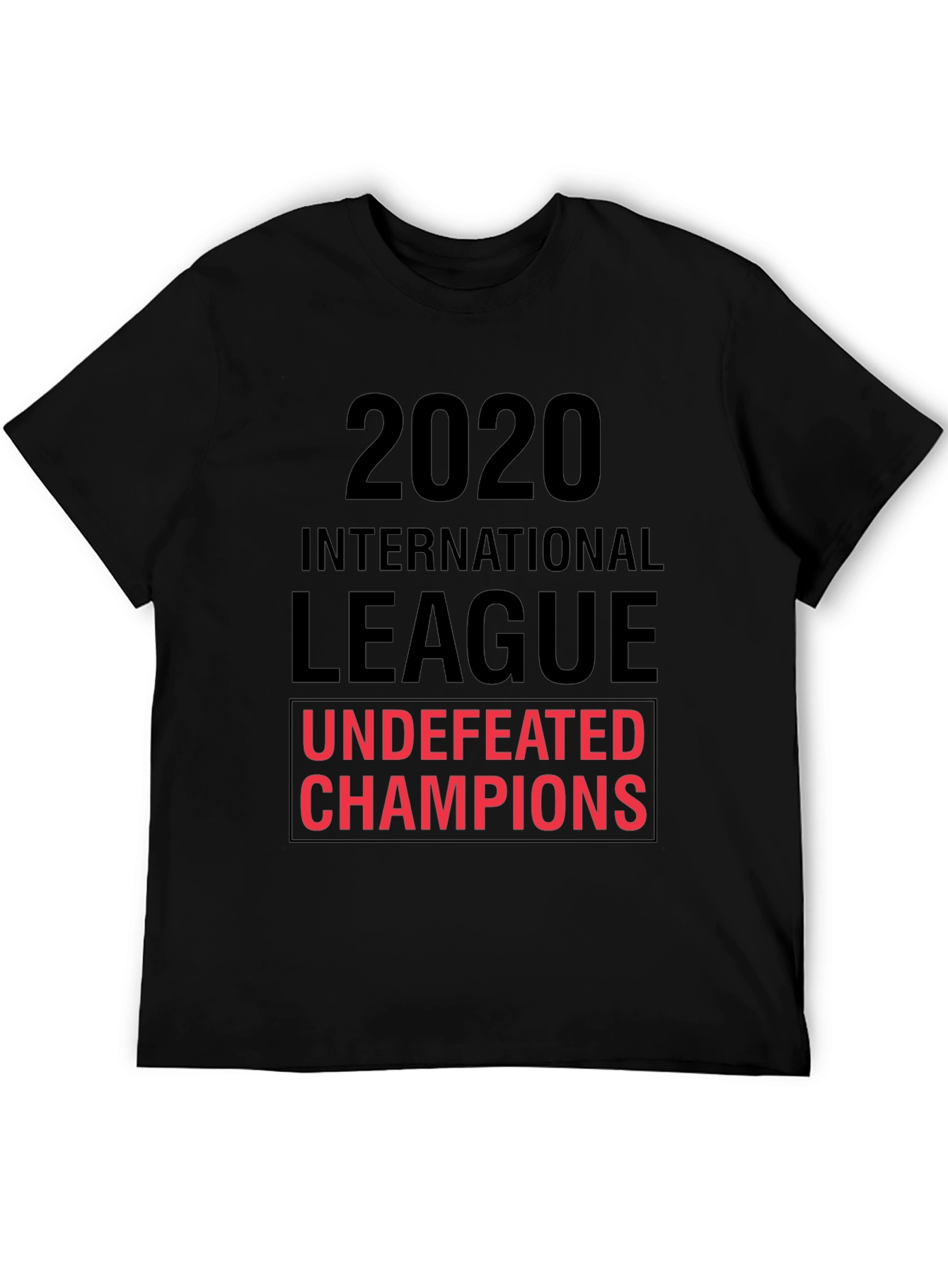 2020 International League Undefeated Champions Black T-Shirt