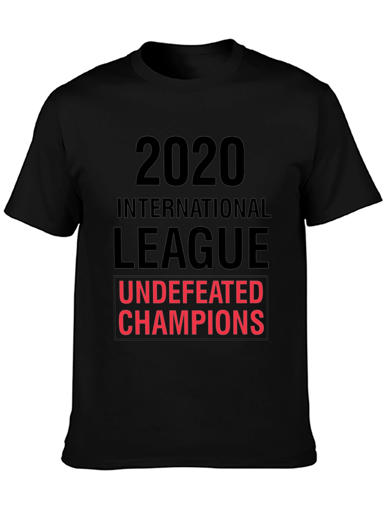 2020 International League Undefeated Champions Black T-Shirt