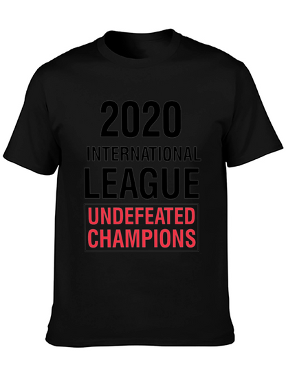 2020 International League Undefeated Champions Black T-Shirt