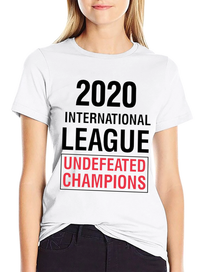 2020 International League Undefeated Champions Black T-Shirt