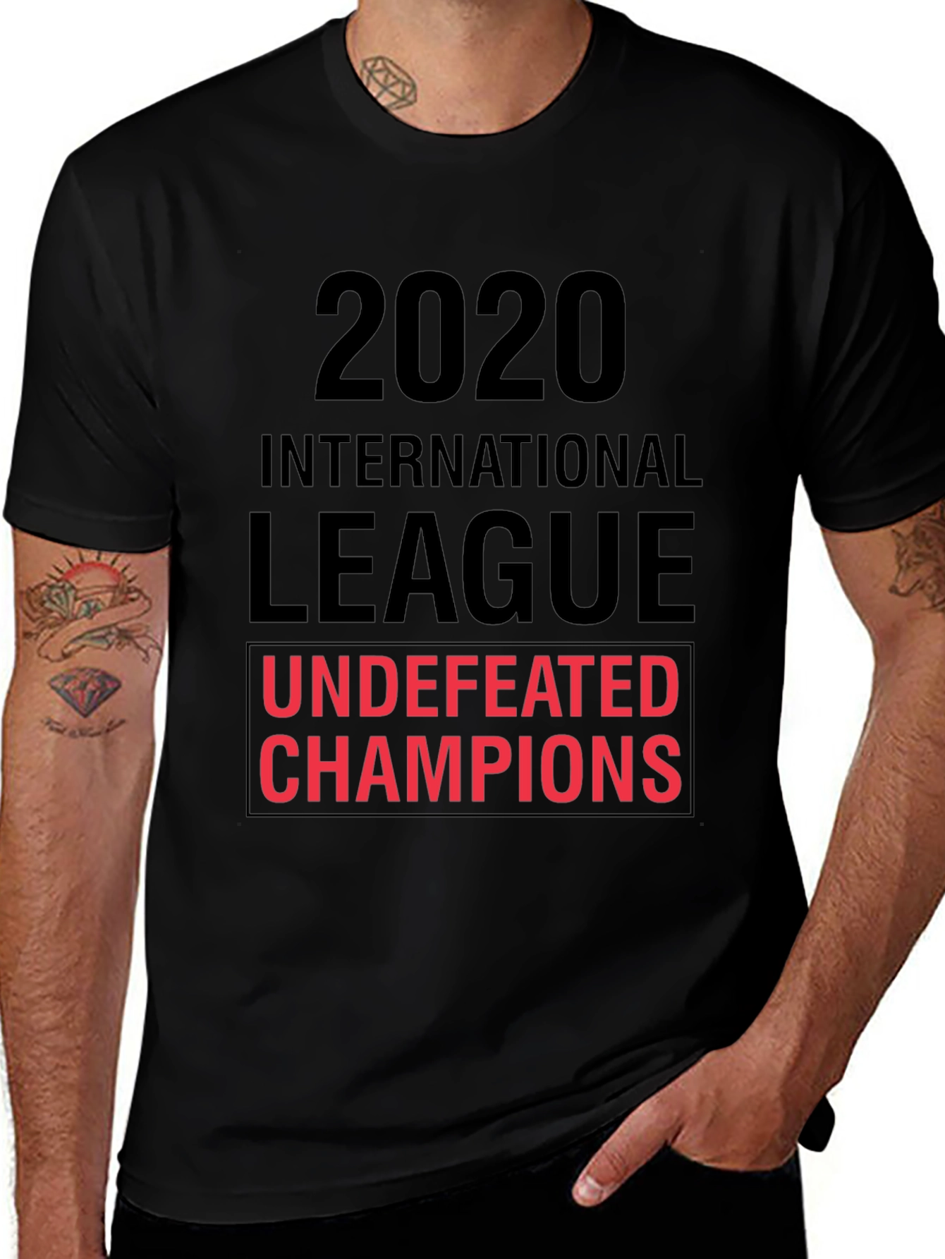 2020 International League Undefeated Champions Black T-Shirt