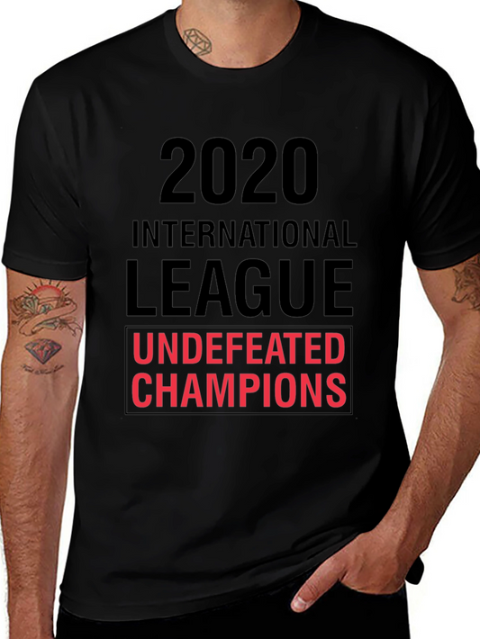 2020 International League Undefeated Champions Black T-Shirt