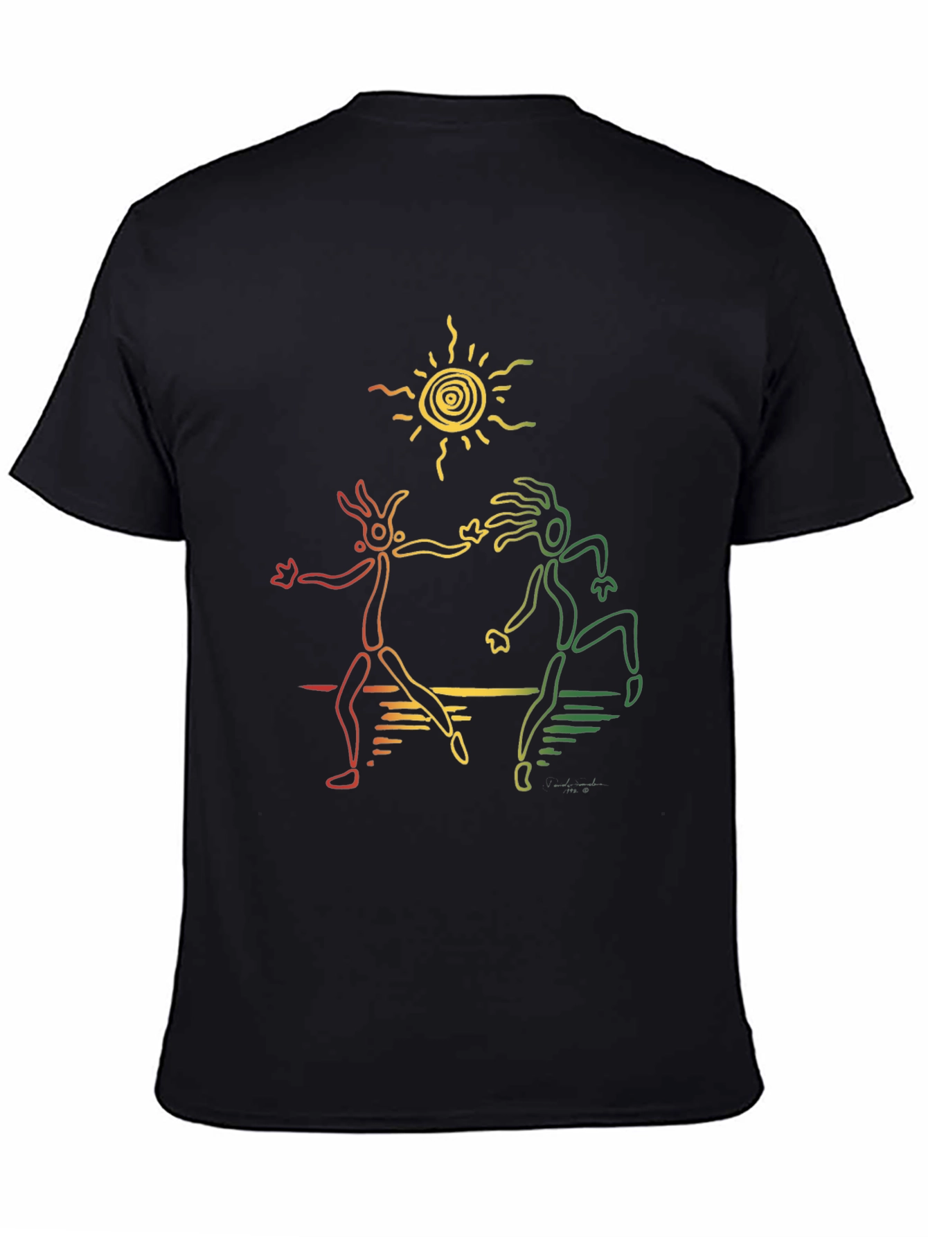 Rasta Dancers Black T-Shirt
