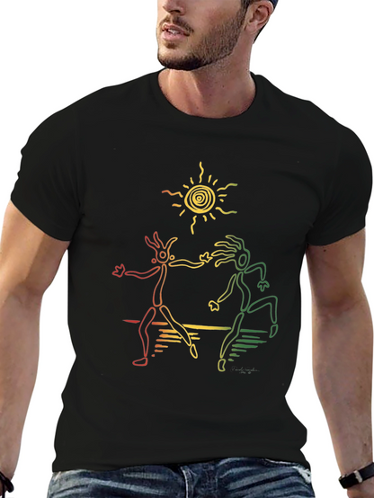 Rasta Dancers Black T-Shirt