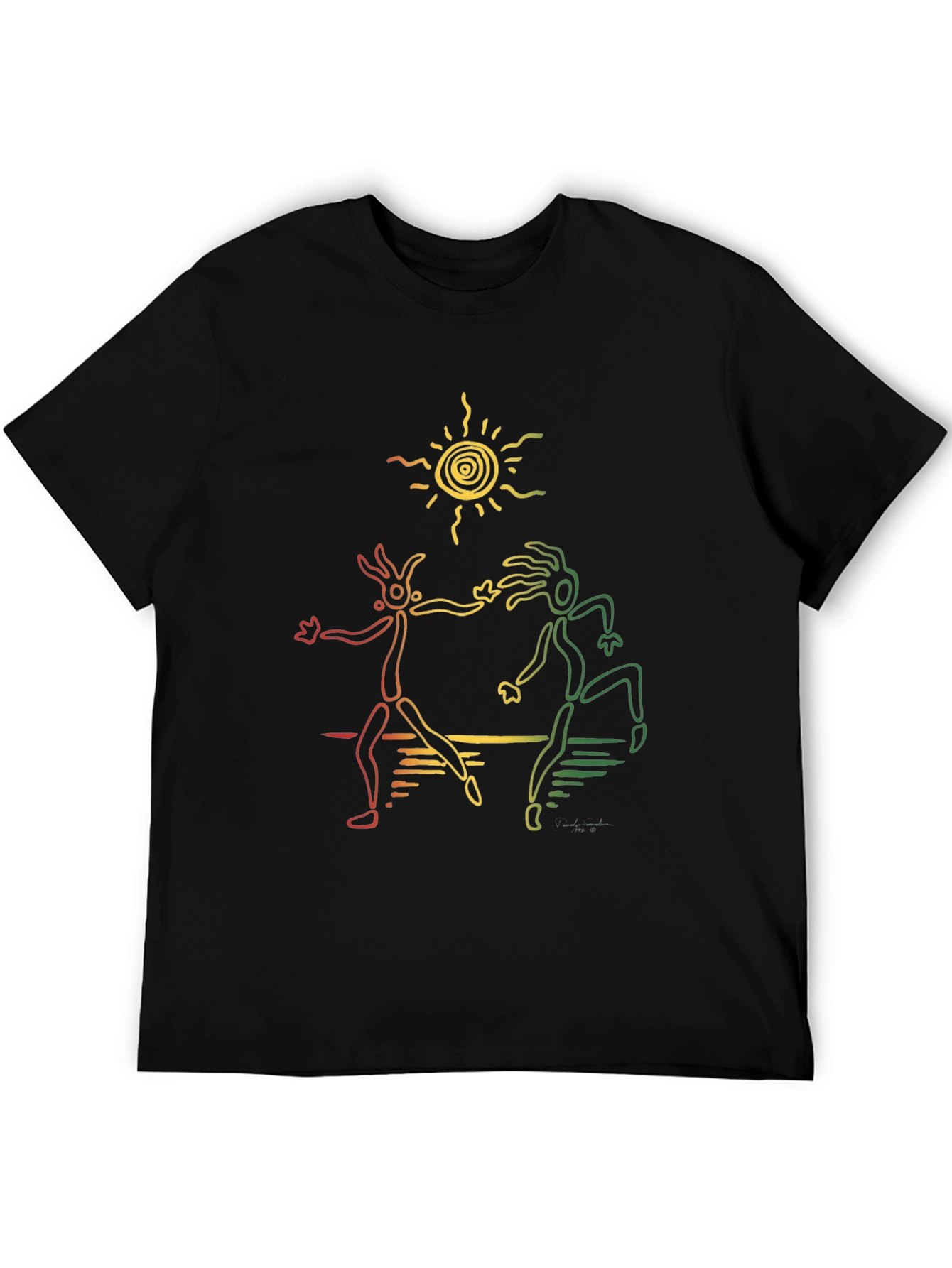 Rasta Dancers Black T-Shirt