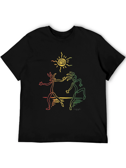Rasta Dancers Black T-Shirt