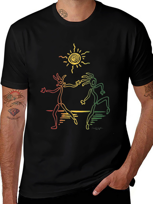 Rasta Dancers Black T-Shirt