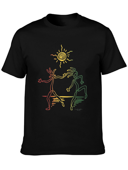 Rasta Dancers Black T-Shirt