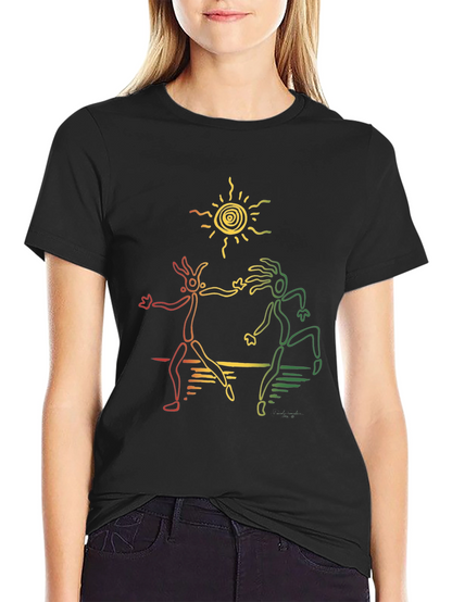 Rasta Dancers Black T-Shirt