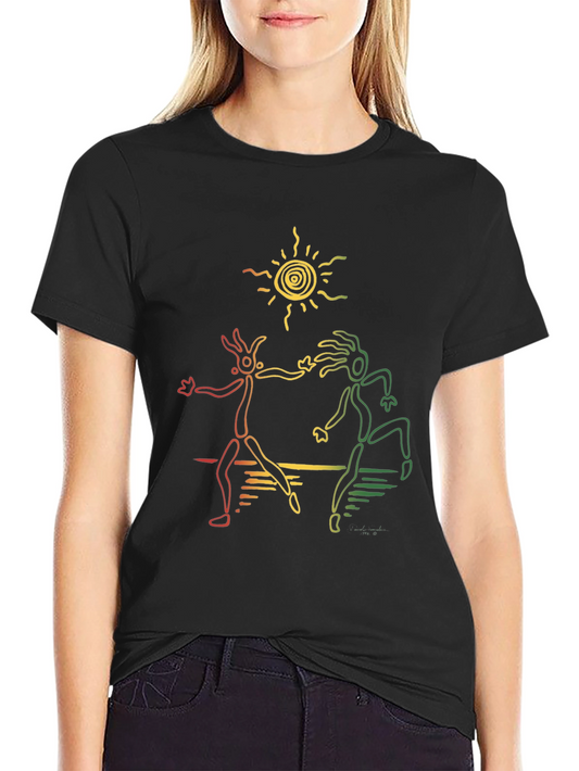 Rasta Dancers Black T-Shirt