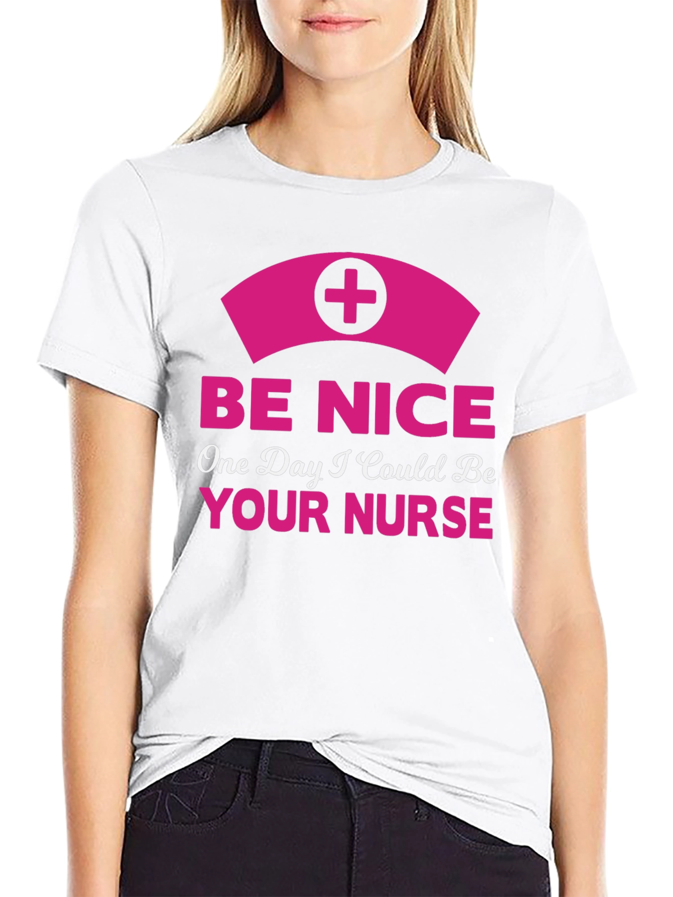 Be Nice Nurse Graphic T-Shirt