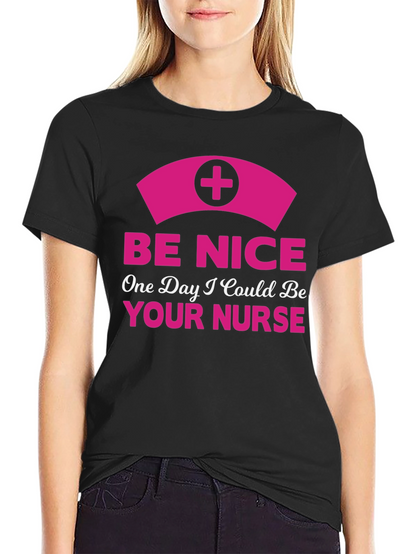 Be Nice Nurse Graphic T-Shirt