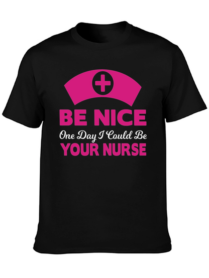 Be Nice Nurse Graphic T-Shirt