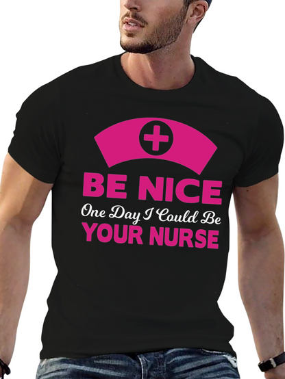 Be Nice Nurse Graphic T-Shirt