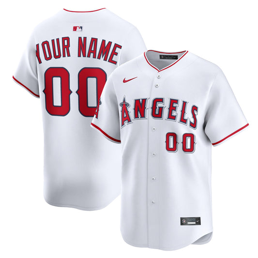 Los Angeles Angels Nike Home Limited Custom Jersey - White