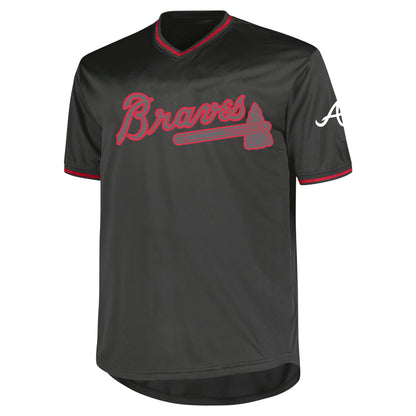 Atlanta Braves Profile Big &amp;amp; Tall Pop Fashion Jersey - Charcoal