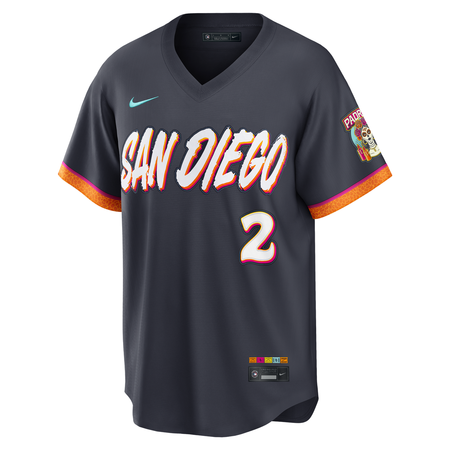 Xander Bogaerts San Diego Padres Nike 2026 City Connect Stadium Jersey - Obsidian