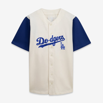 Los Angeles Dodgers Profile Big &amp;amp; Tall Two-Color Fashion Jersey - Cream/Royal