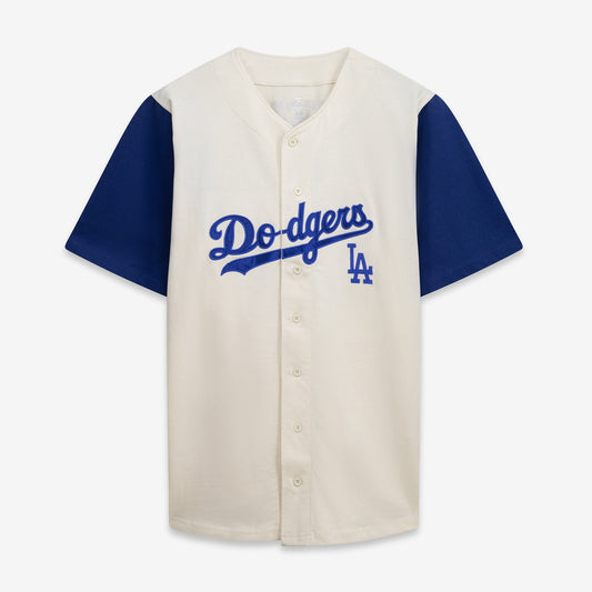 Los Angeles Dodgers Profile Big &amp;amp; Tall Two-Color Fashion Jersey - Cream/Royal