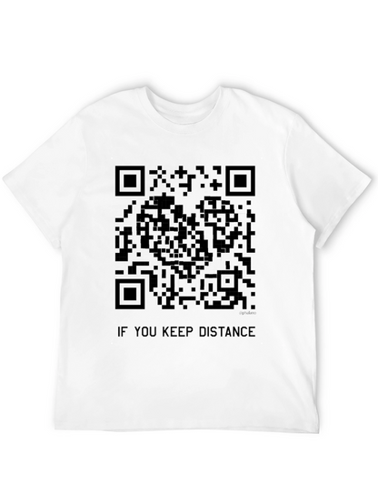Social Distance QR Code T-Shirt - Stay Safe!