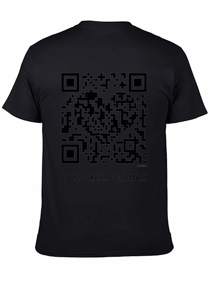 Social Distance QR Code T-Shirt - Stay Safe!