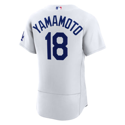 Yoshinobu Yamamoto Los Angeles Dodgers Nike Home Authentic Jersey - White