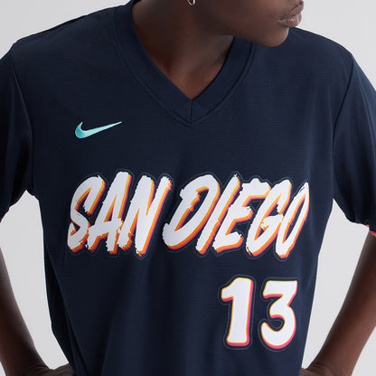 Manny Machado San Diego Padres Nike 2026 City Connect Stadium Jersey - Obsidian