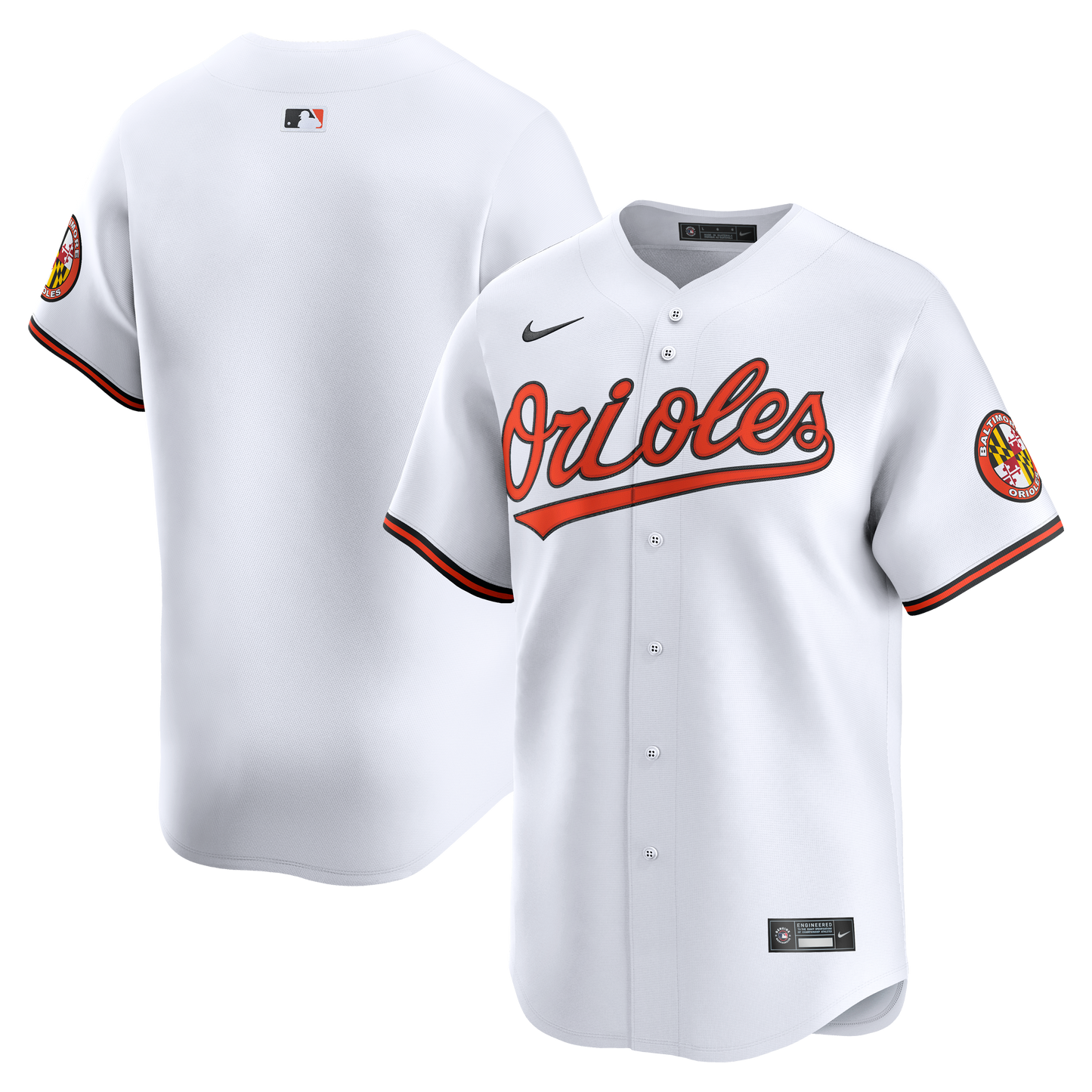 Baltimore Orioles Nike Home Limited Jersey - White