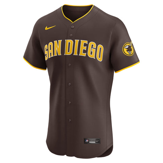 Manny Machado San Diego Padres Nike Road Elite Jersey - Brown