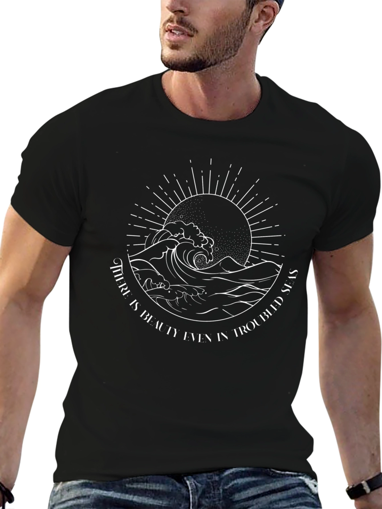 Troubled Seas Graphic Tee - Stylish Comfort