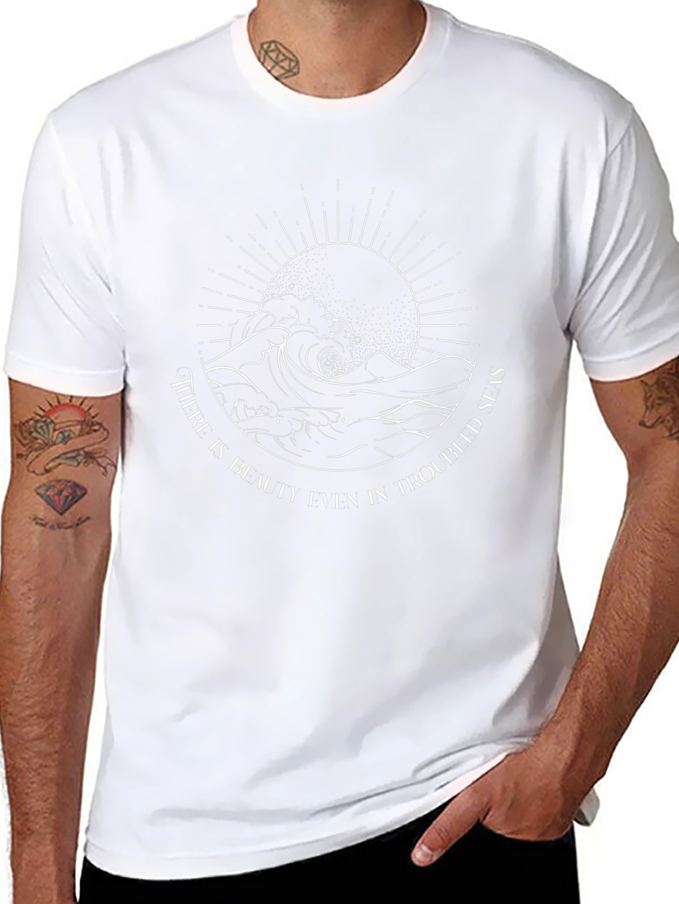 Troubled Seas Graphic Tee - Stylish Comfort