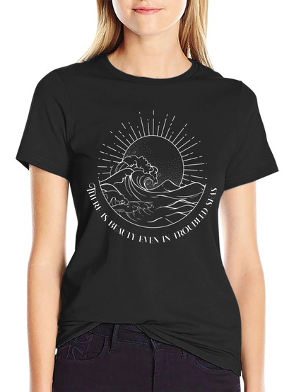 Troubled Seas Graphic Tee - Stylish Comfort
