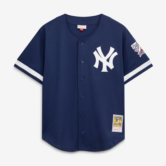 Mariano Rivera New York Yankees Mitchell &amp;amp; Ness Cooperstown Collection Mesh Batting Practice Button-Up Jersey - Navy