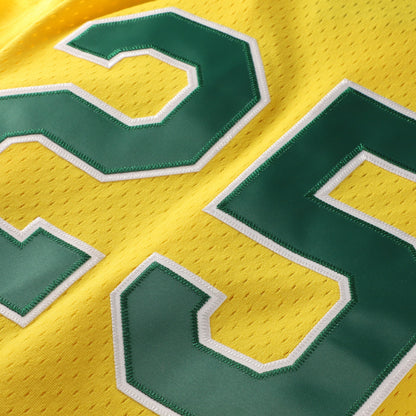 Mark McGwire Athletics Mitchell &amp;amp; Ness Authentic Batting Practice Jersey - Gold