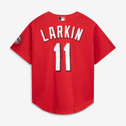 Barry Larkin Cincinnati Reds Mitchell &amp;amp; Ness Throwback Cooperstown Mesh Batting Practice Jersey - Red