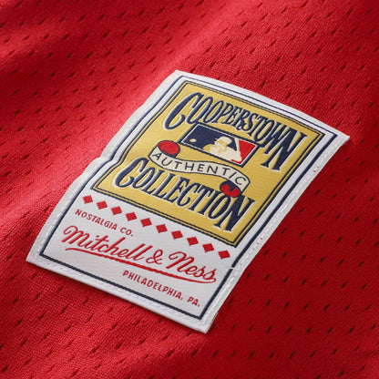 Barry Larkin Cincinnati Reds Mitchell &amp;amp; Ness Throwback Cooperstown Mesh Batting Practice Jersey - Red