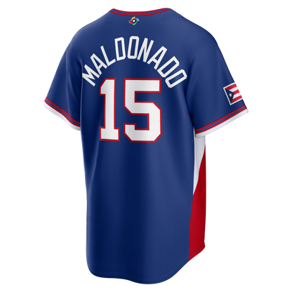 Martín Maldonado Puerto Rico Baseball Nike 2026 World Baseball Classic Road Stadium Jersey - Royal
