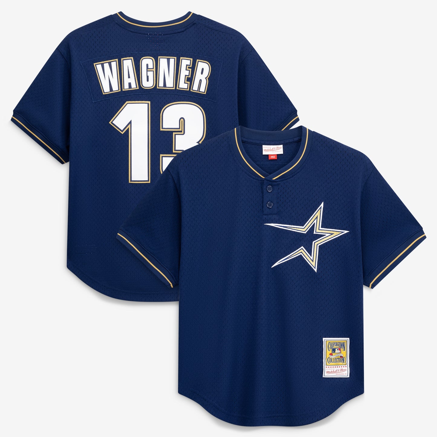 Billy Wagner Houston Astros Mitchell &amp;amp; Ness Authentic Batting Practice Jersey - Navy