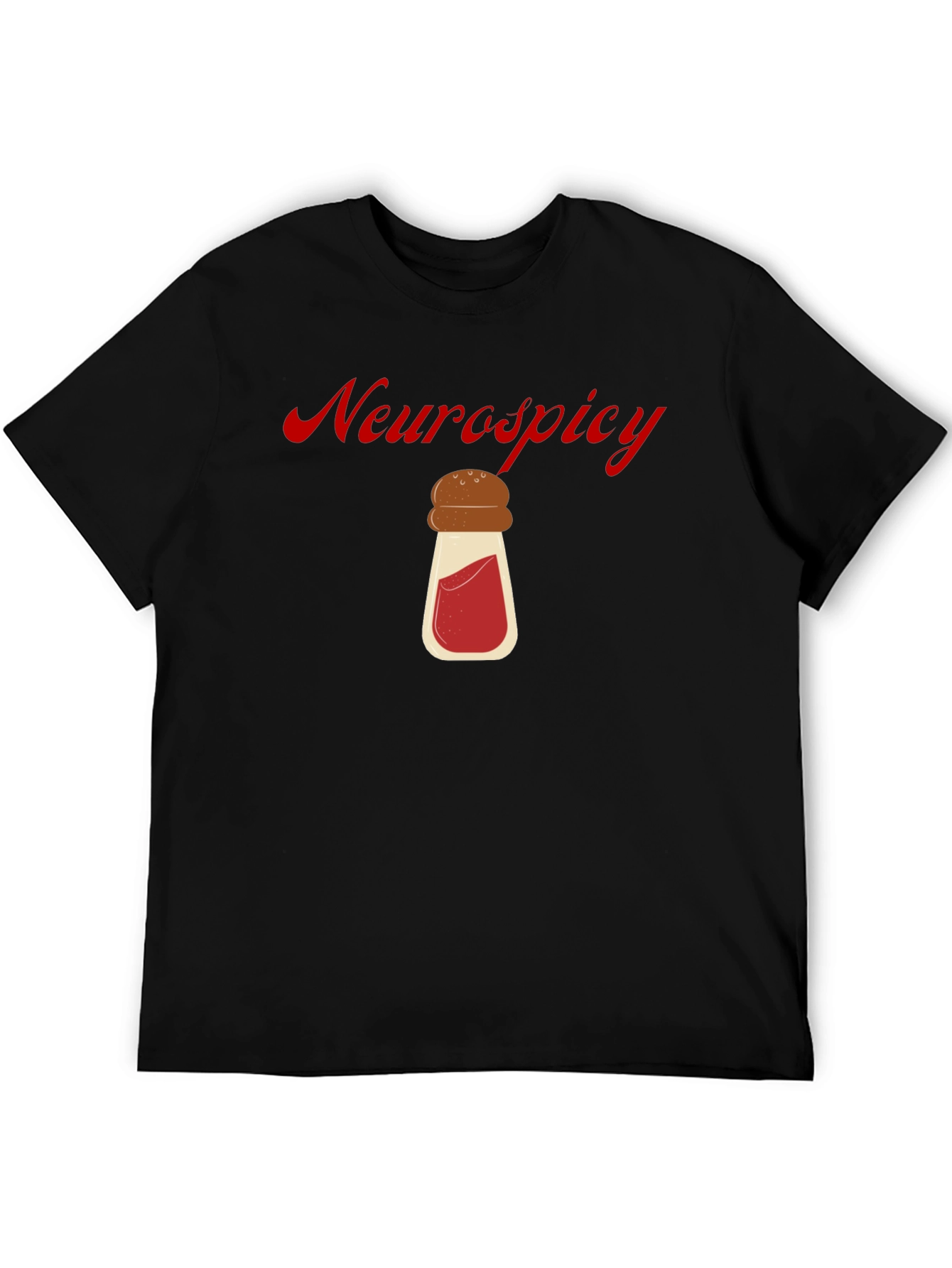 Neurospicy T-Shirt Black Cotton Graphic Tee
