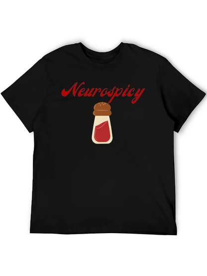 Neurospicy T-Shirt Black Cotton Graphic Tee