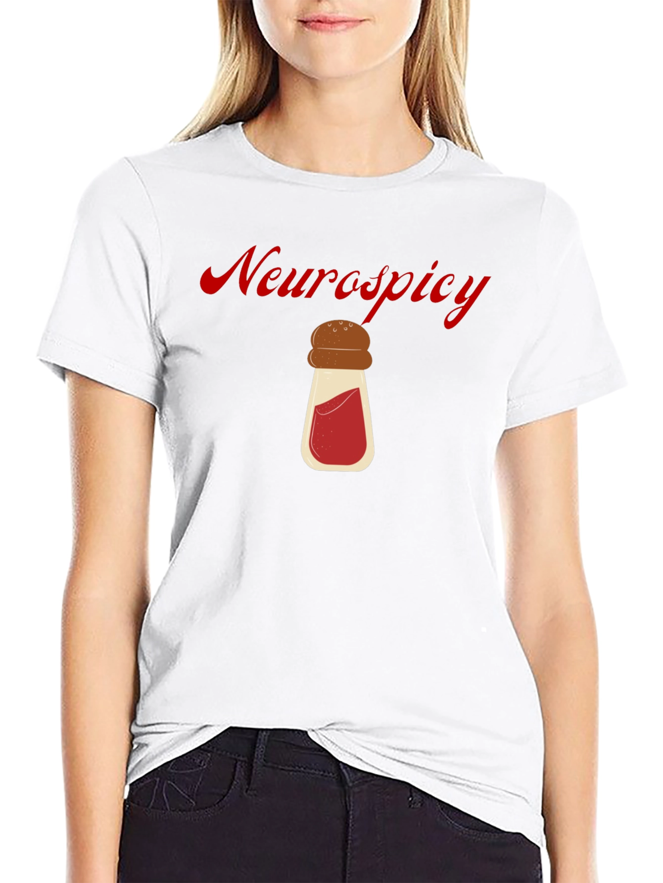 Neurospicy T-Shirt Black Cotton Graphic Tee