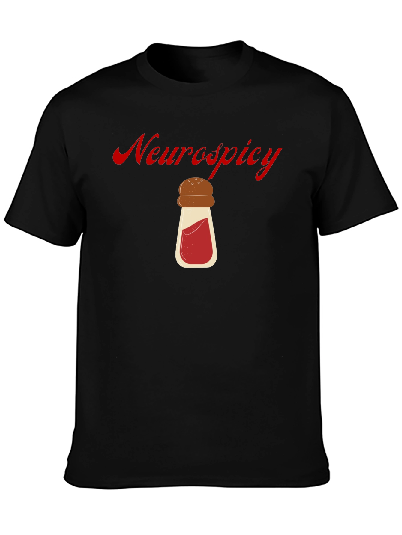 Neurospicy T-Shirt Black Cotton Graphic Tee