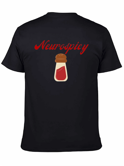 Neurospicy T-Shirt Black Cotton Graphic Tee