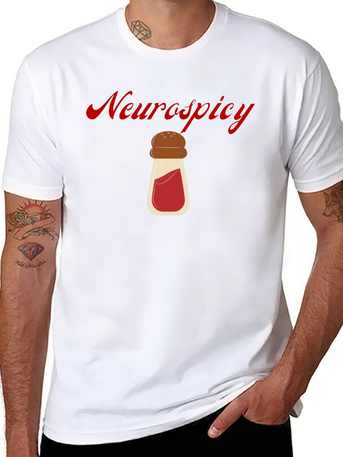 Neurospicy T-Shirt Black Cotton Graphic Tee