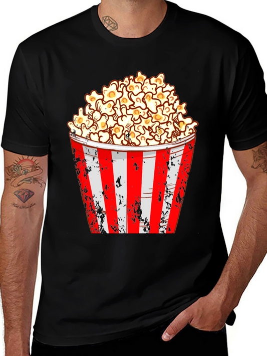Popcorn Graphic Tee - Movie Night Shirt