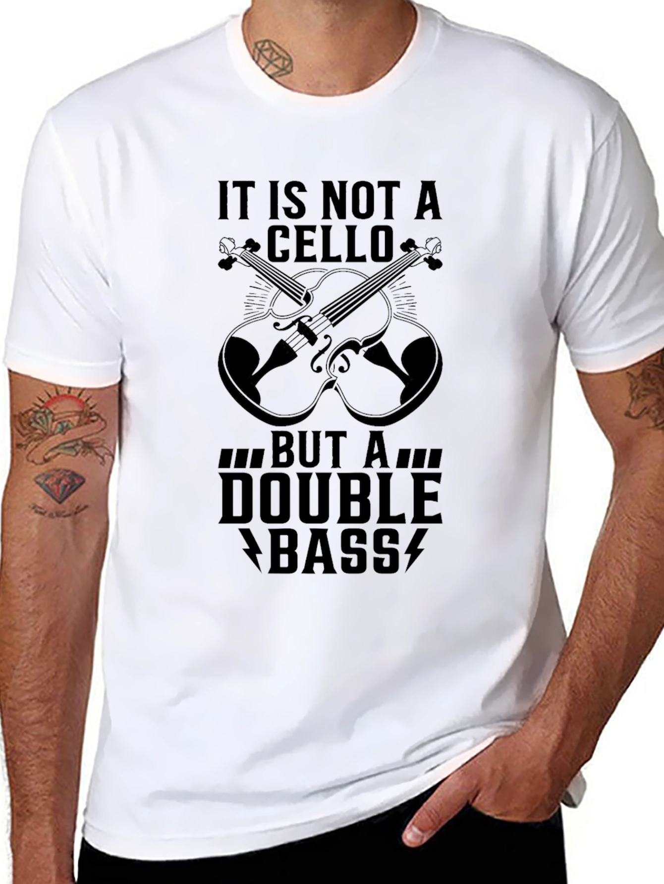 Double Bass T-Shirt - Musicians Humor Tee