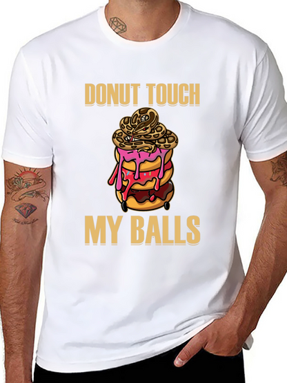 Donut Touch My Balls Snake T-Shirt