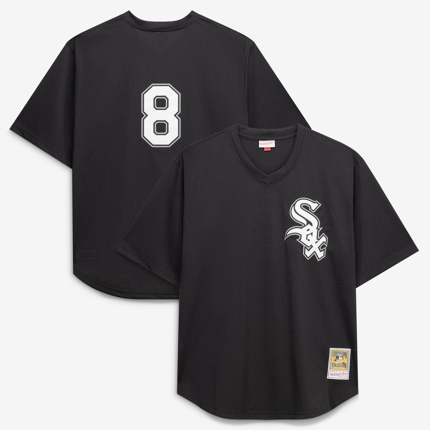 Bo Jackson Chicago White Sox Mitchell &amp;amp; Ness Cooperstown Collection Big &amp;amp; Tall Mesh Batting Practice Jersey - Black
