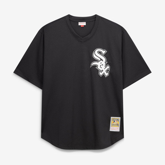Bo Jackson Chicago White Sox Mitchell &amp;amp; Ness Cooperstown Collection Big &amp;amp; Tall Mesh Batting Practice Jersey - Black