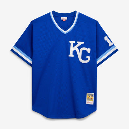 Bo Jackson Kansas City Royals Mitchell &amp;amp; Ness Cooperstown Collection Big &amp;amp; Tall Mesh Batting Practice Jersey - Royal